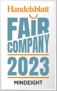 HB_FairCompany_2023_MINDEIGHT DIQP Top Arbeitgeber 2022 Siegel
